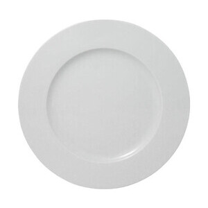 Teller 30,5 cm  flach Roma weiss uni OFS Kleinteich