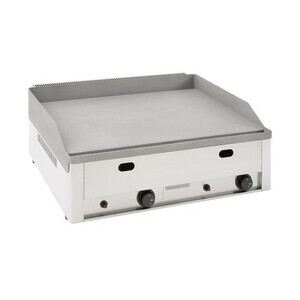 Gas-Grillplatte, glatt
66 x 60 x 22 cm  8 kW Cookmax black