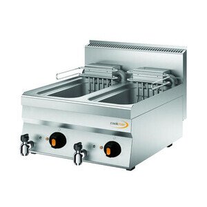 Elektro-Fritteuse 2 x 10 Liter Becken Cookmax