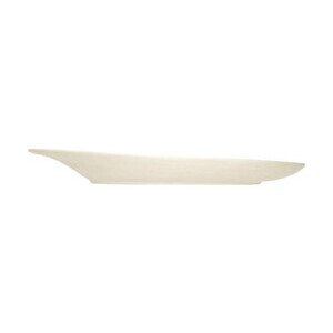 Teller flach 16cm m.asymmetr. Fahne Silhouette creme                - MU - Bauscher