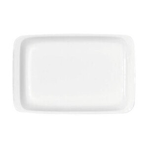 Platte 216x143mm rechteckig     1162/21 Porzellan weiss Bauscher