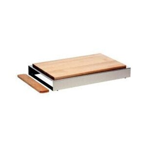 2er Pack Seitenverkleidung mit Magnet Holz hell 6,5cm mit Kabelaussparung 