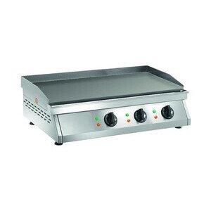 Elektro-Grillplatte glatt, 3 Heizzonen
 840 x 500 x 200 400V / 9,0kW Cookmax orange