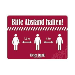 Schild Abstand halten 5 St. selbstklebend 18 cm Contacto