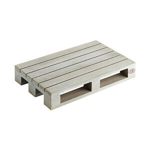 Holzpalette 20 x 13 cm grau Contacto