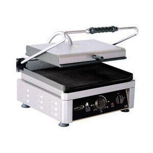 Elektro-Kontaktgrill oben + unten gerillt Grillfläche 36x27cm Cookmax black