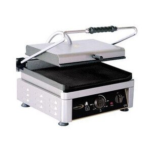 Elektro-Kontaktgrill oben + unten gerill Grillfläche 36x27cm Cookmax black