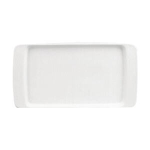 Platte Fahne  36 cm Fine Dining Form 900 weiss      - MU - Schönwald