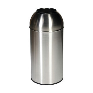 Recyclingbehälter mit Einwurfloch 40 l Edelstahl Cookmax black