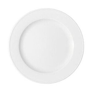 Teller flach 19cm Fahne         5382/19 Bonn weiss Bauscher