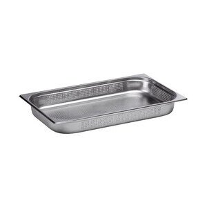 Behälter GN 1/1-100 Edelstahl gelocht Cookmax black