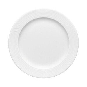 Teller flach Fahne 28 Carat weiss Bauscher