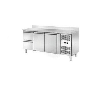 Kühltisch 417 l, mit 10 cm Aufkantung 2 1795 x 700 x 860/100 230 V / 0,30 kW Cookmax orange