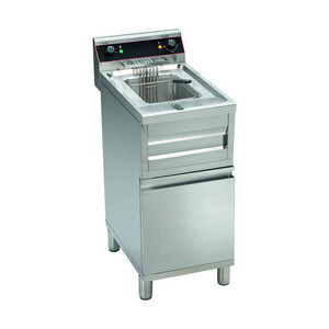 Elektro-Friteuse 12 ltr. 40,0 x 70,0 x 85,0  400 V / 9,00 kW Cookmax orange