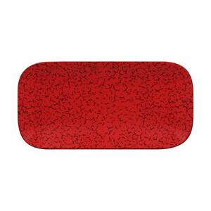 Platte rechteckig 22x11cm Fusion Ruby rot/schwarz RAK