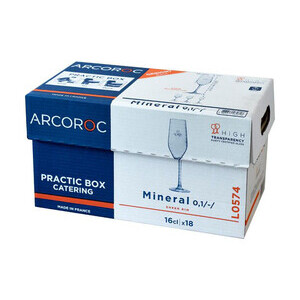 Sekt 16cl 0,1l /-/  Practic Box P18 Mineral Arcoroc