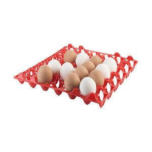 Tablett für 30 Eier rot Contacto