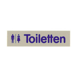 Wortschild TOILETTEN Contacto