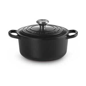 Bräter m.D. rund 26 cm Guss Signature schwarz Le Creuset