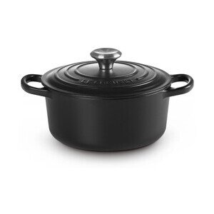 Bräter m.D. rund 26 cm Guss Signature schwarz Le Creuset