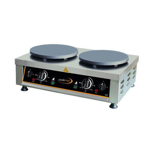 Elektro-Crepiere, 2 Backflächen
Ø 40 cm 90 x 45 x 22 230V / 3+3 kW Cookmax black