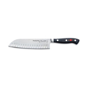 Santoku-Messer 18cm geschm. Premier Eurasia mit Kullenschliff Dick