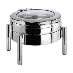Chafing Dish rund 44x54cm H.33cm 
Premium 18/8 Edelstahl Assheuer & Pott