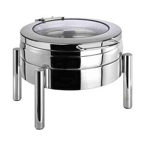 Chafing Dish rund 44x54cm H.33cm 
Premium 18/8 Edelstahl Assheuer & Pott