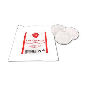 Frischhalte-Deckel 60 Kunststoff weiss 5erPack Weck