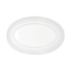 Platte 24 cm ov. steile Fahne Come4Table Weiss                - MU - Bauscher