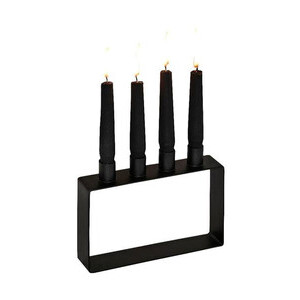 Kerzenhalter 4-flammig Frame 4 schwarz Novoform