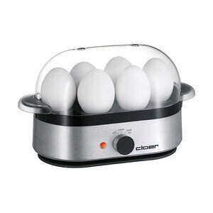 Eierkocher Alu matt für bis zu 6 Eier   400 Watt Cloer