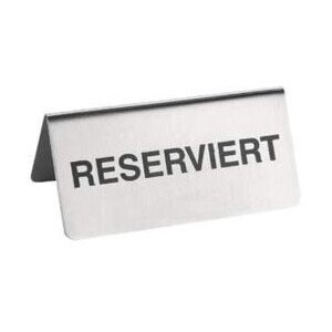 Reserviert Aufsteller 18/10 