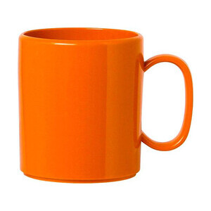 Becher m. Henkel 0,325L Colour orange Kunststoff PBT 
