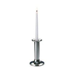 Kerzenleuchter 1-flammig H. 16 cm Metall hartverchromt Assheuer & Pott